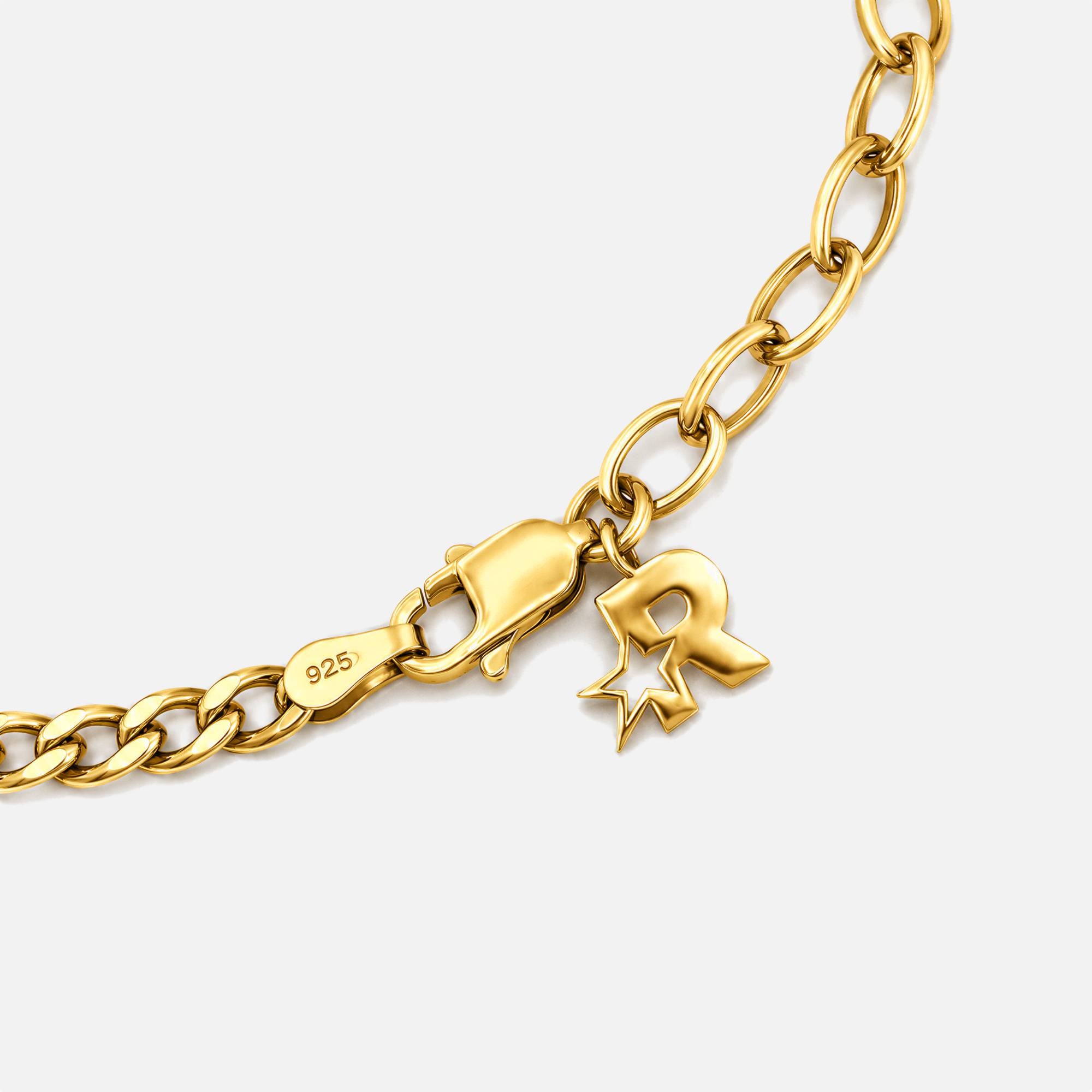Dual Chain Gümüş Bileklik
