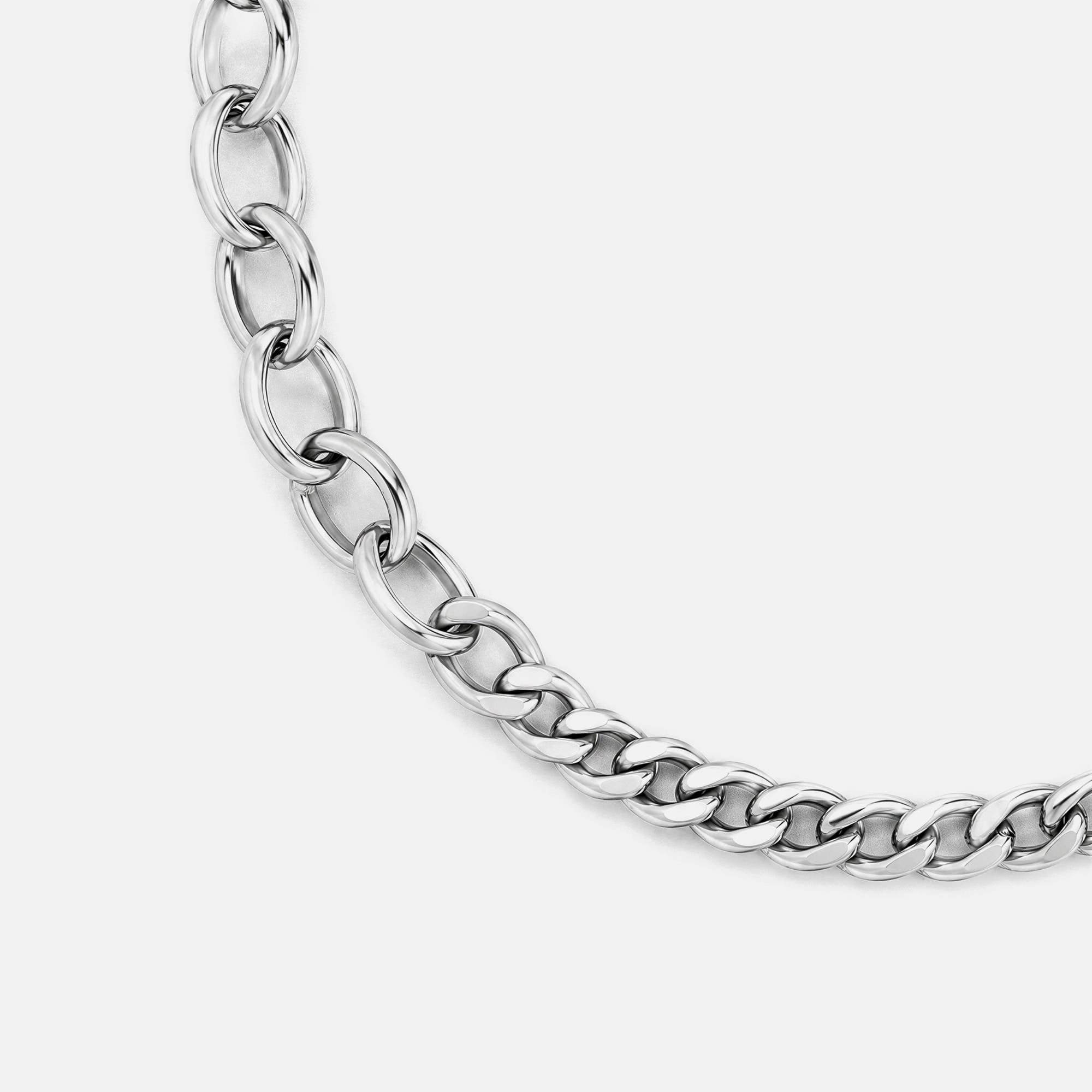 Dual Chain Gümüş Kolye