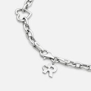Heart Chain Gümüş Bileklik