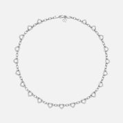 Heart Chain Gümüş Kolye