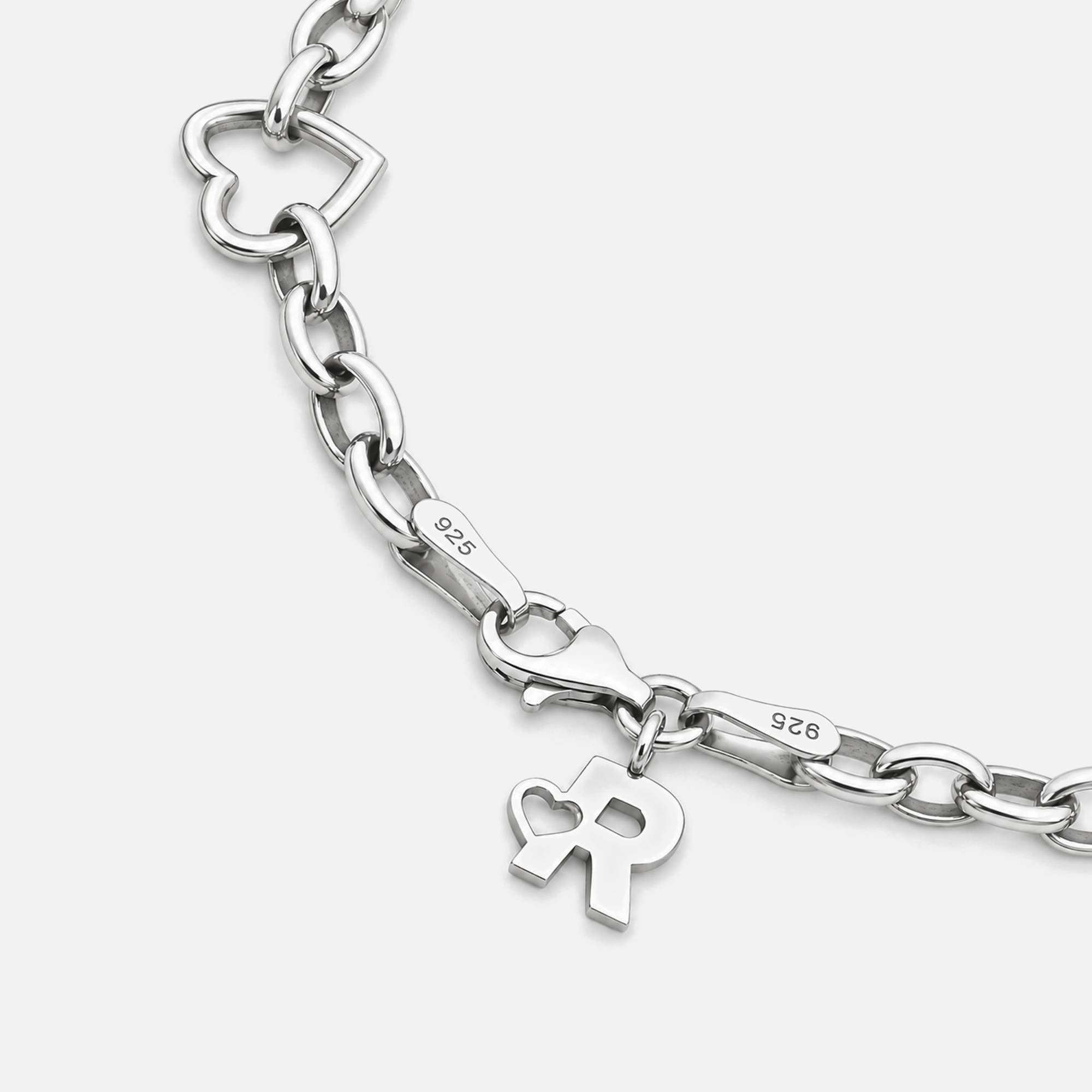 Heart Chain Gümüş Kolye