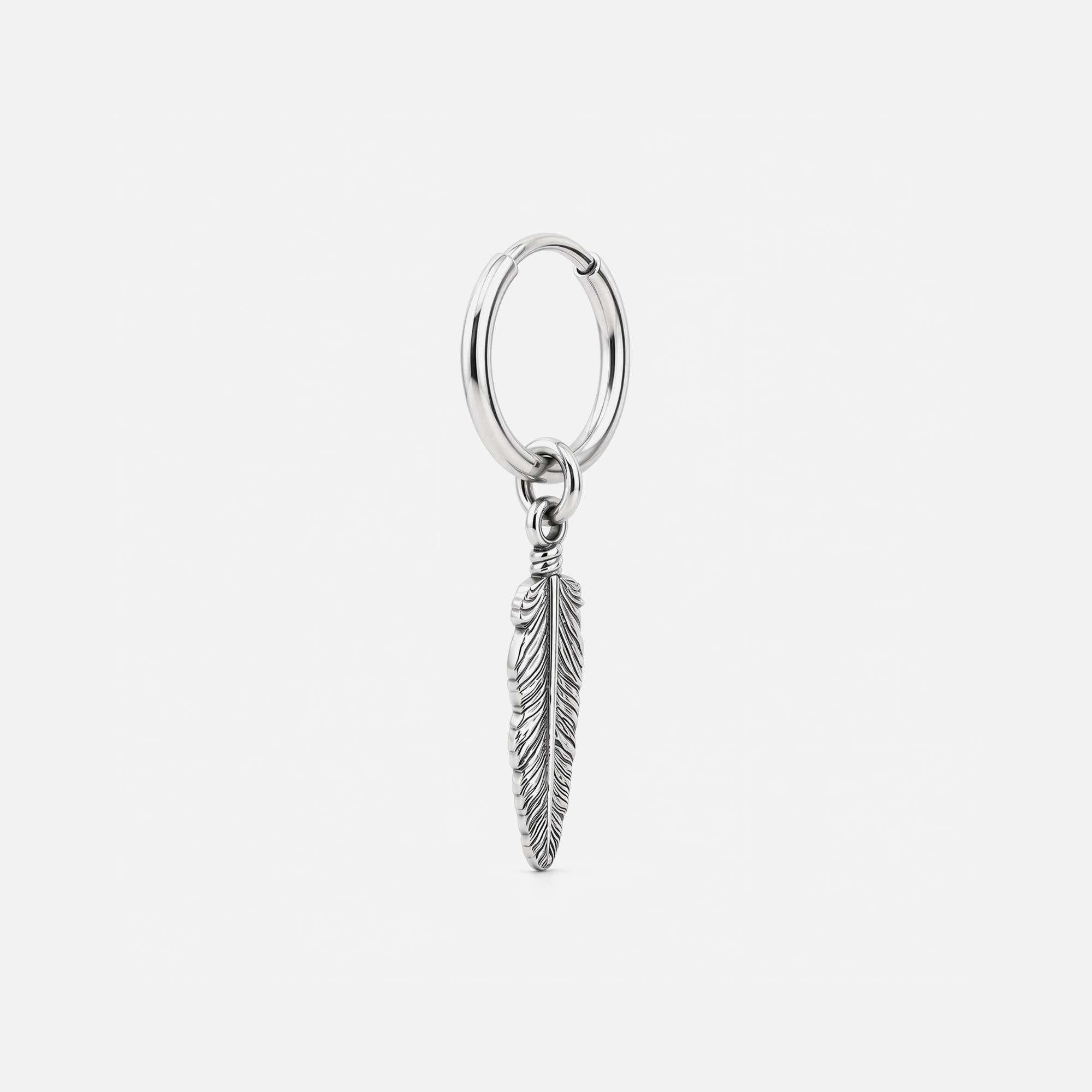 Lucky Feather Gümüş Küpe