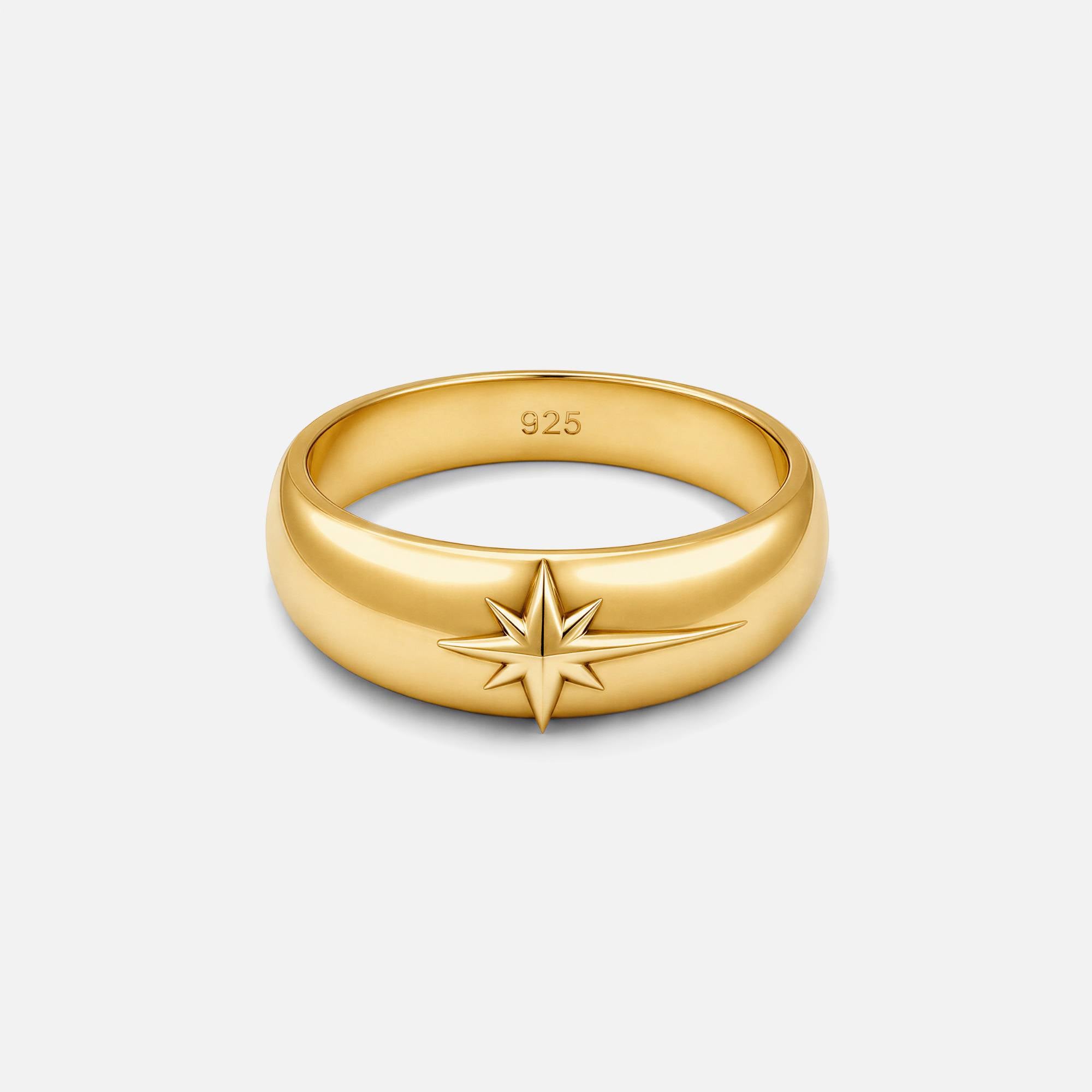 North Star Gümüş Yüzük