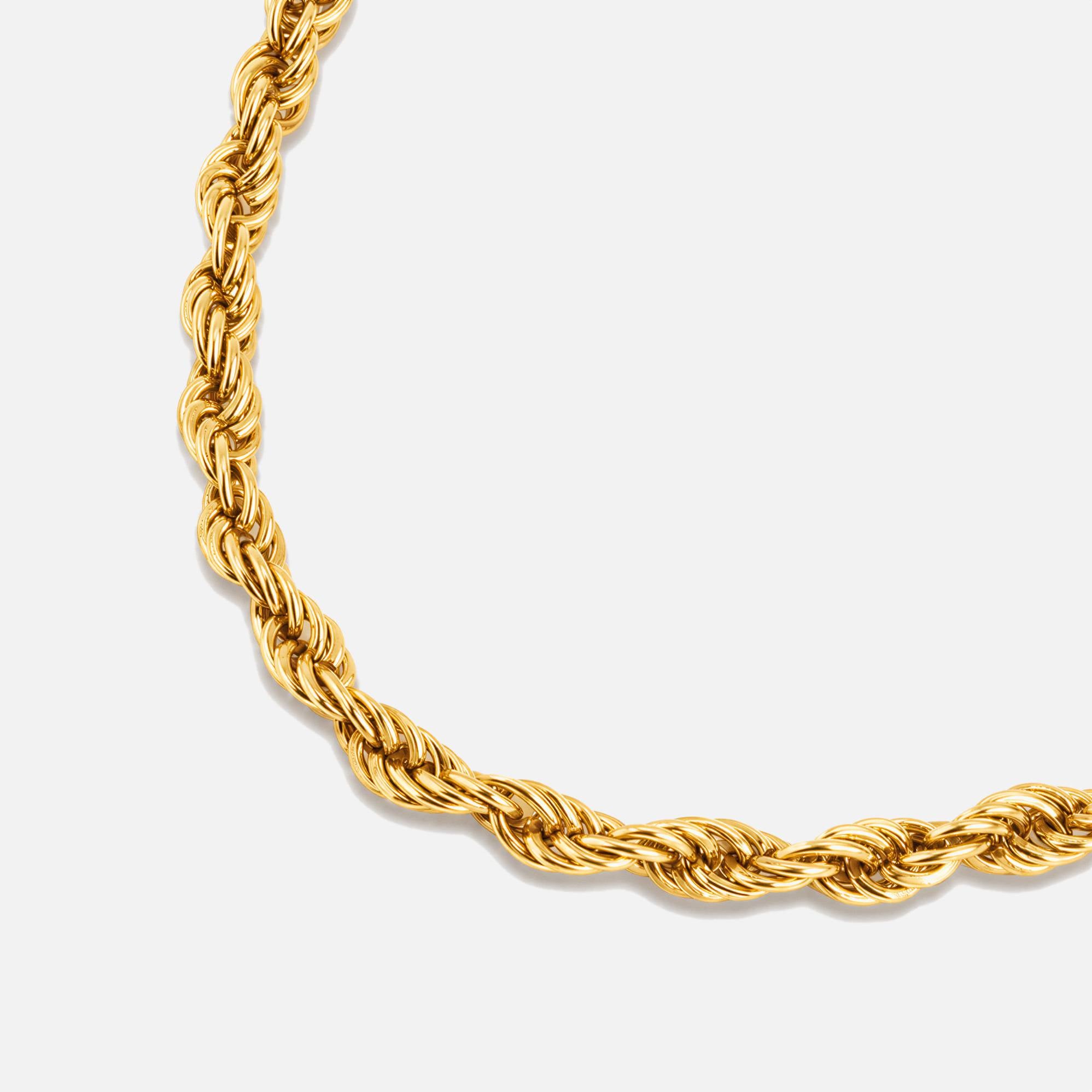 Rope Gümüş Zincir Kolye