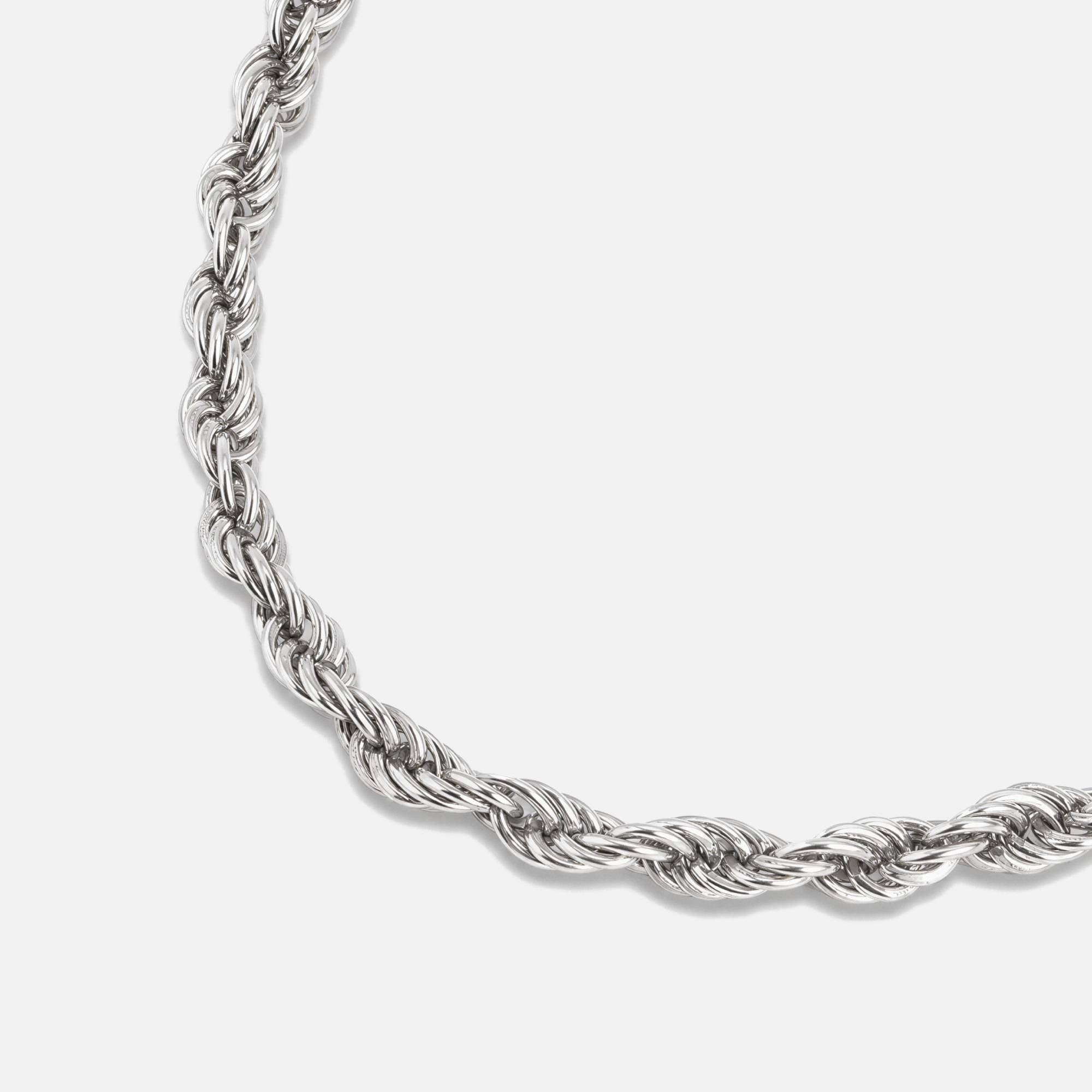 Rope Gümüş Zincir Kolye