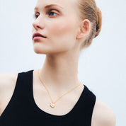 Smiley Flower Gümüş Kolye