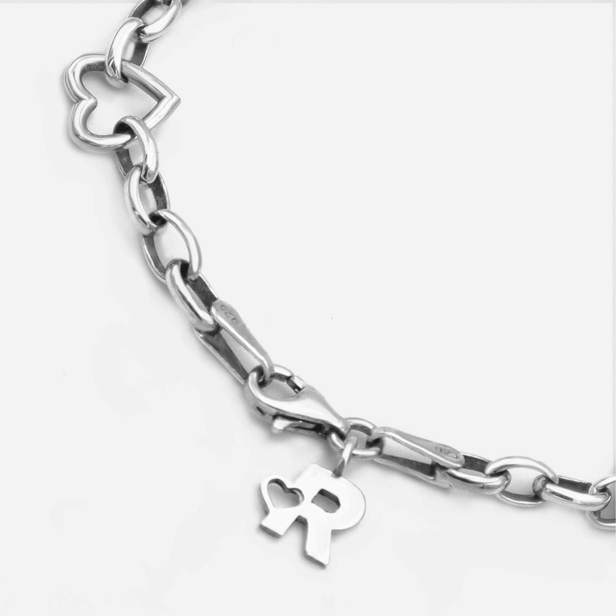 Heart Chain Gümüş Bileklik