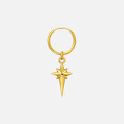 North Star Gümüş Küpe