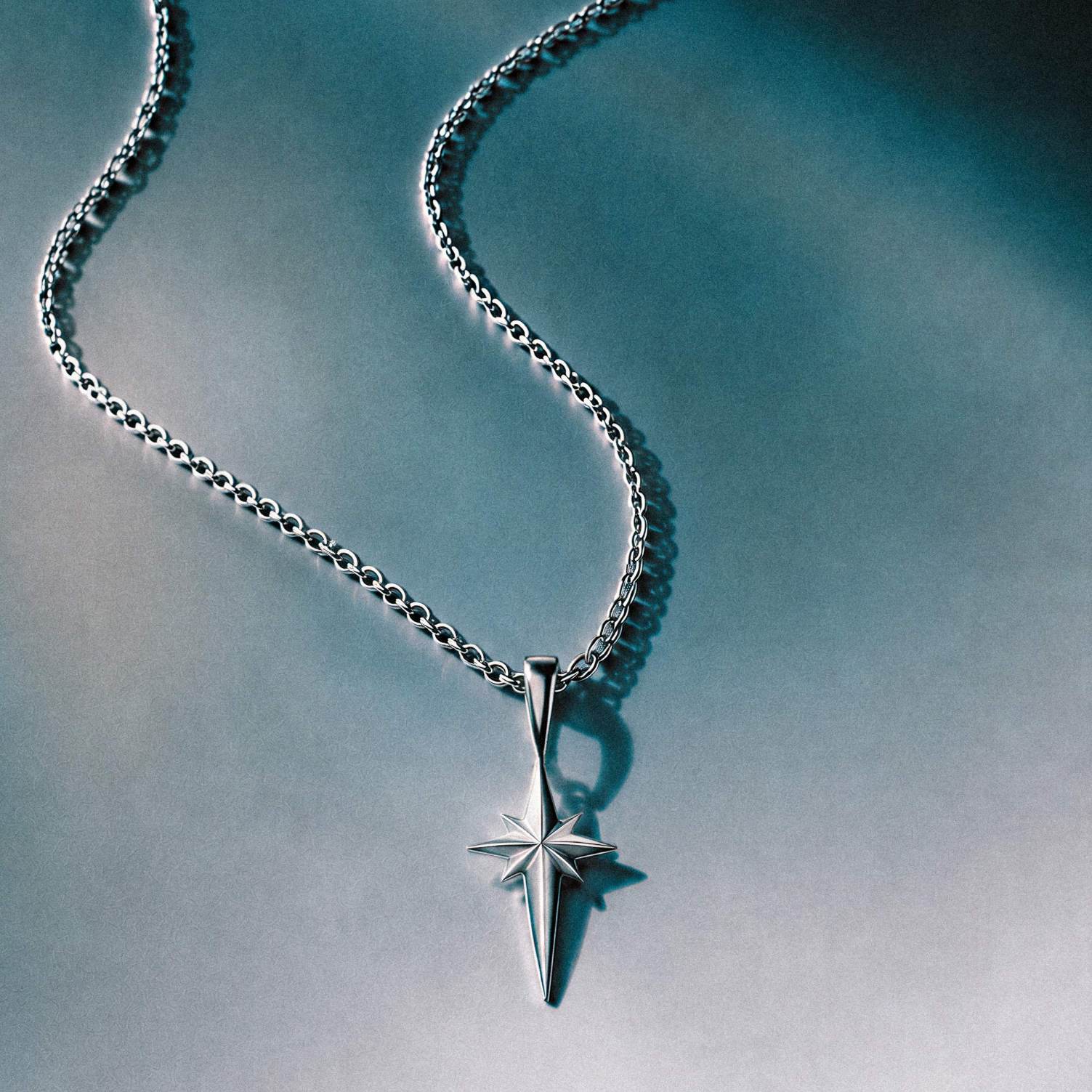 North Star Gümüş Charm