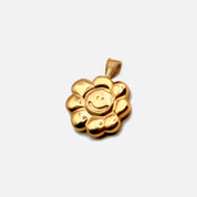 Smiley Flower Gümüş Charm