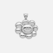 Smiley Flower Gümüş Charm