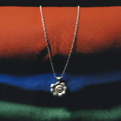 Smiley Flower Gümüş Kolye