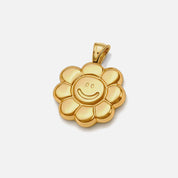 Smiley Flower Gümüş Charm
